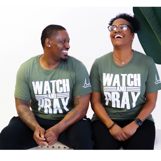 Military Green "Watch and Pray" Tee