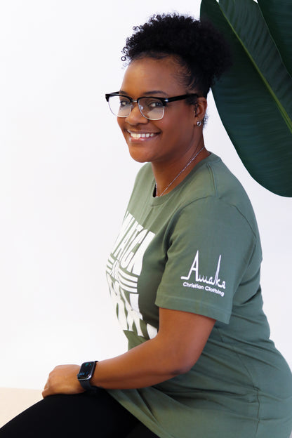 Military Green "Watch and Pray" Tee