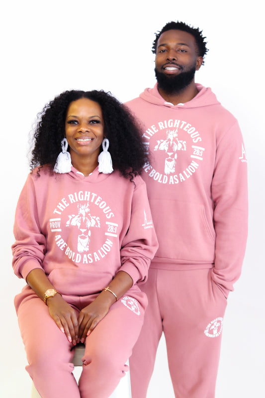 “Bold As A Lion” Unisex Mauve Sweat Suit